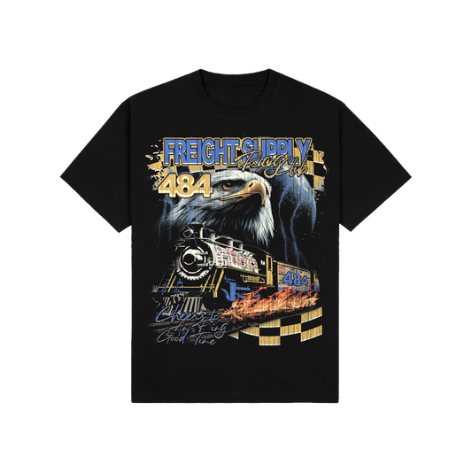 The Hellbound tee pulls straight from the golden era of racing. Made with 9oz of heavyweight 100% cotton, fits large. Limited run.